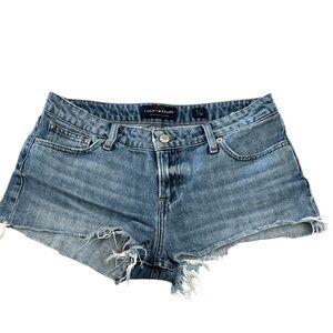 Lucky Brand Jean Shorts Denim Cutoff Micro Shorts 3/$40